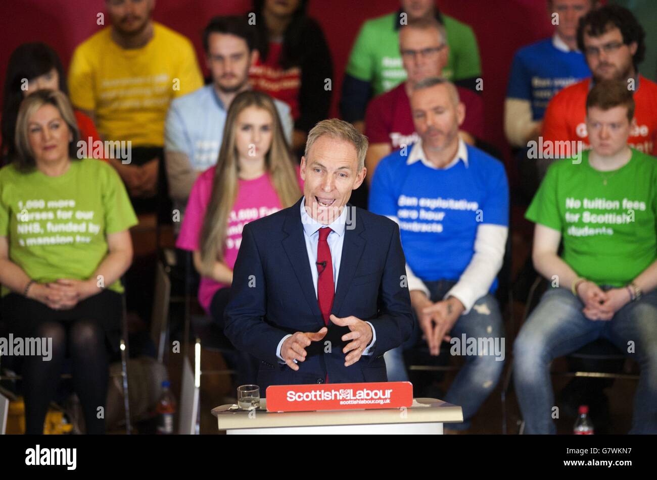 Parlamentswahlen 2015 Kampagne - 17. April Stockfoto