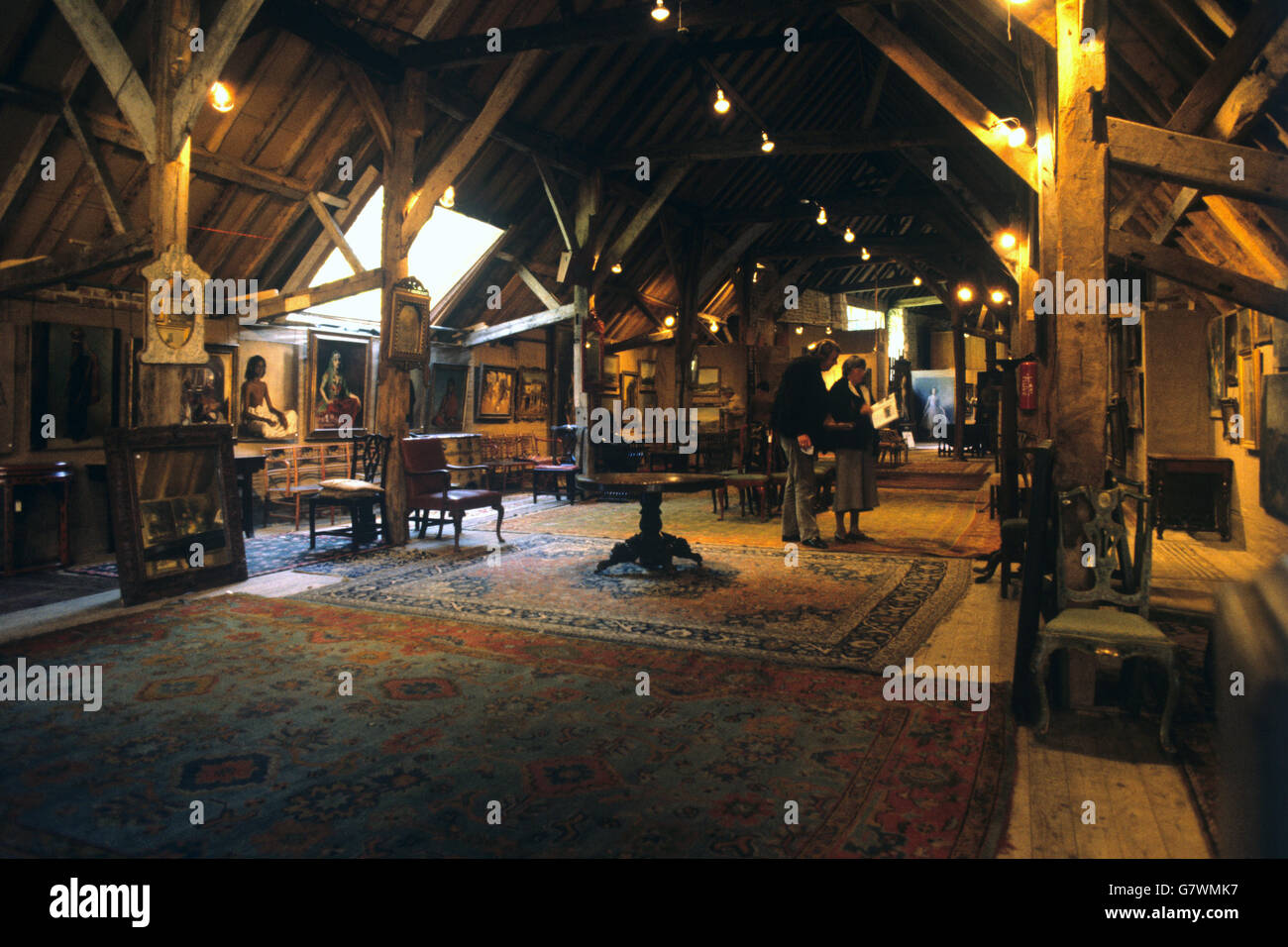 Bild von Sir Oswald Birleys Studio auf dem Gelände seines Hauses, Charleston Manor at West Dean, Alfriston, Sussex. Stockfoto