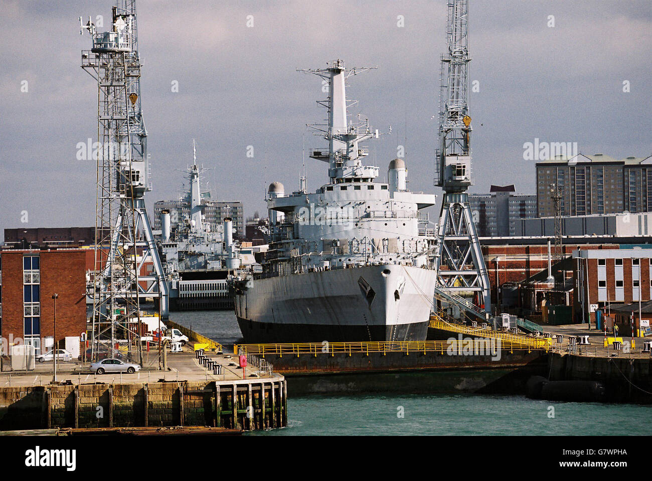 Portsmouth Harbour. Die Typ 23 Frigate HMS Westminster. Stockfoto