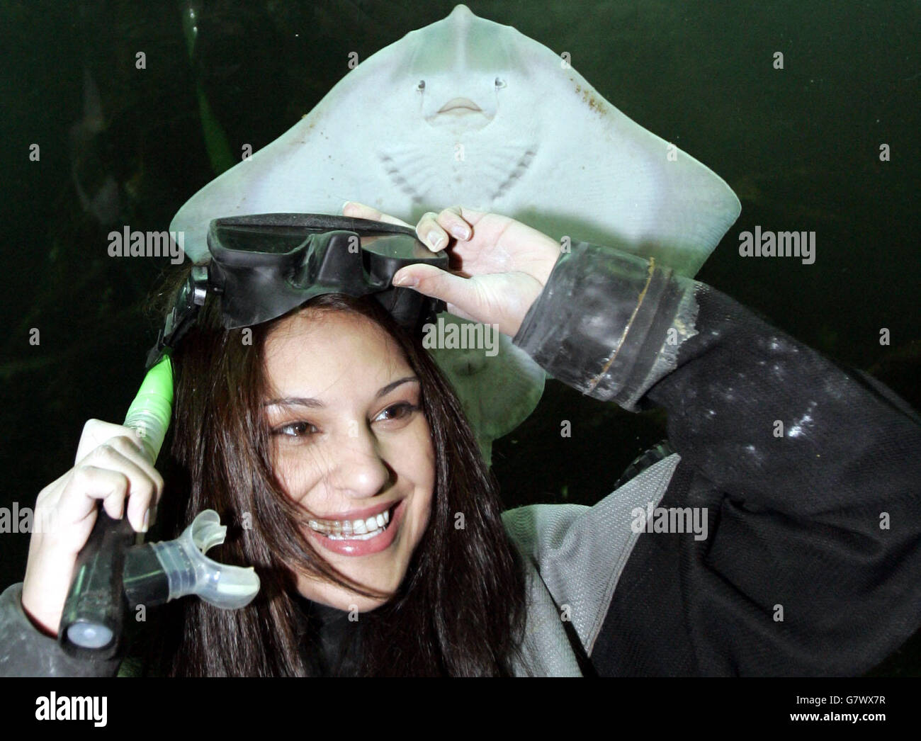 Nicola Jolly in Deep Sea World Stockfoto