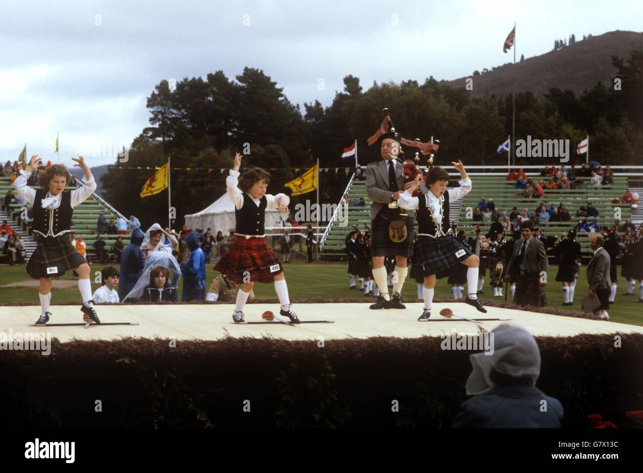 Bräuche und Traditionen - Braemar Games Stockfoto