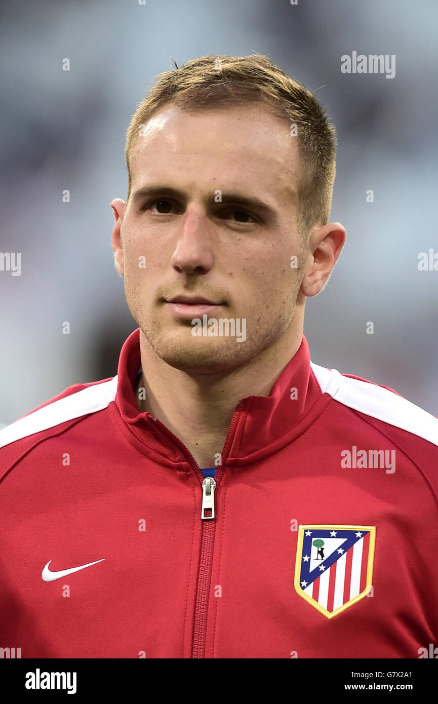 Fußball - UEFA Champions League - Viertelfinale - zweite Etappe - Real Madrid gegen Atletico Madrid - Santiago Bernabeu. Jan Oblak, Torwart von Atletico Madrid Stockfoto