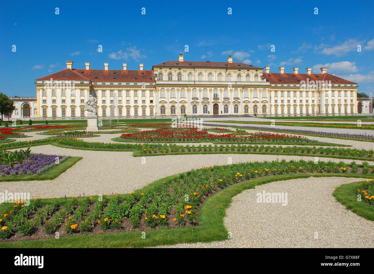 Schleißheim Palast, Schloss Schleißheim, Neues Schloss Schleißheim, neues Schloss Schleißheim, Oberschleißheim bei München, bis Stockfoto