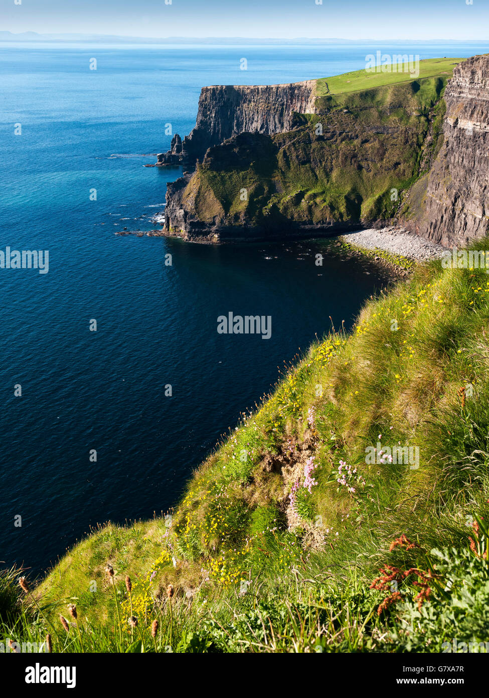 Atlantischen Ozean Cliffs of Moher Co. Clare Ireland West Küste von Irland Wild Atlantic Way Stockfoto