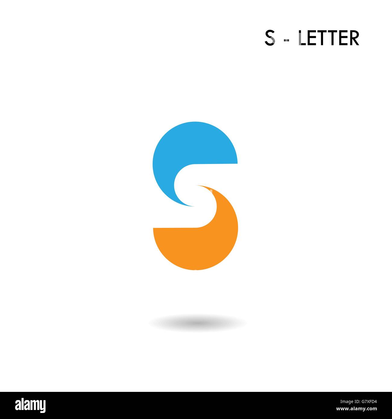 S-Briefsymbol abstrakte Logo-Design. S-Alphabet-Symbol. Vektor-illustration Stock Vektor