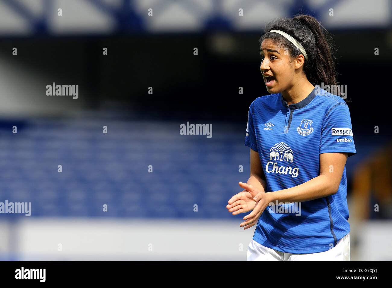 Fußball - Frauen FA-Cup - Final Semi - Everton Ladies V Notts County Damen - Goodison Park Stockfoto