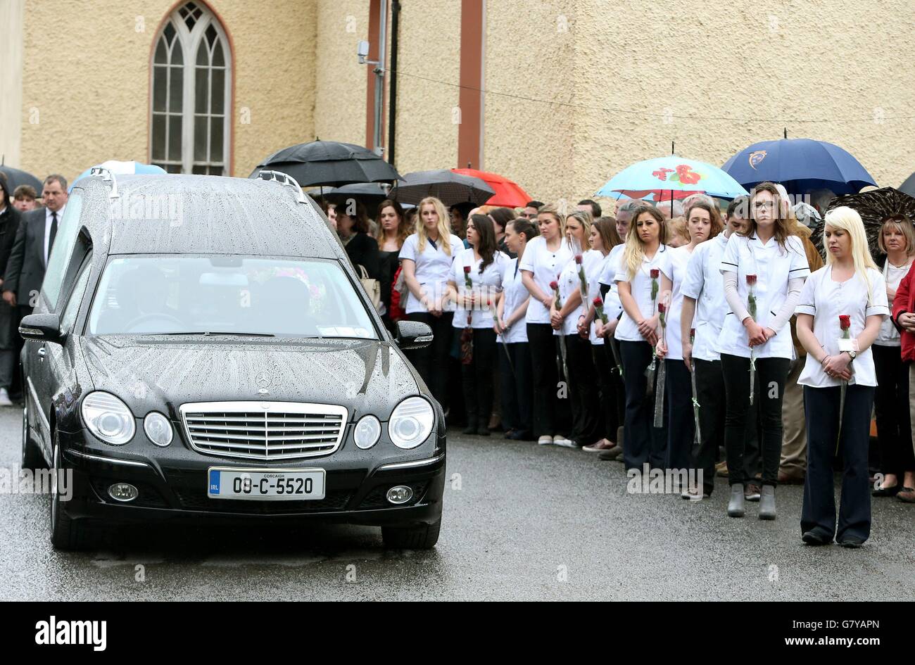 Karen Buckley Beerdigung Stockfoto