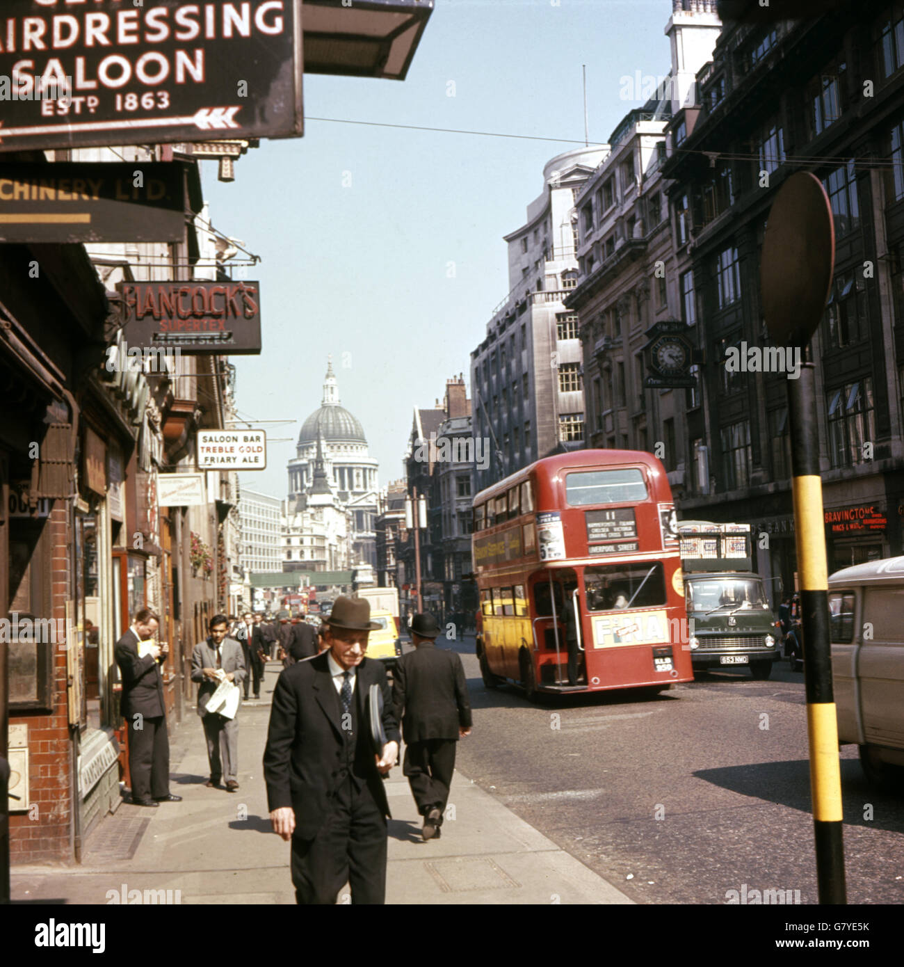 London-Szenen - Fleet Street Stockfoto