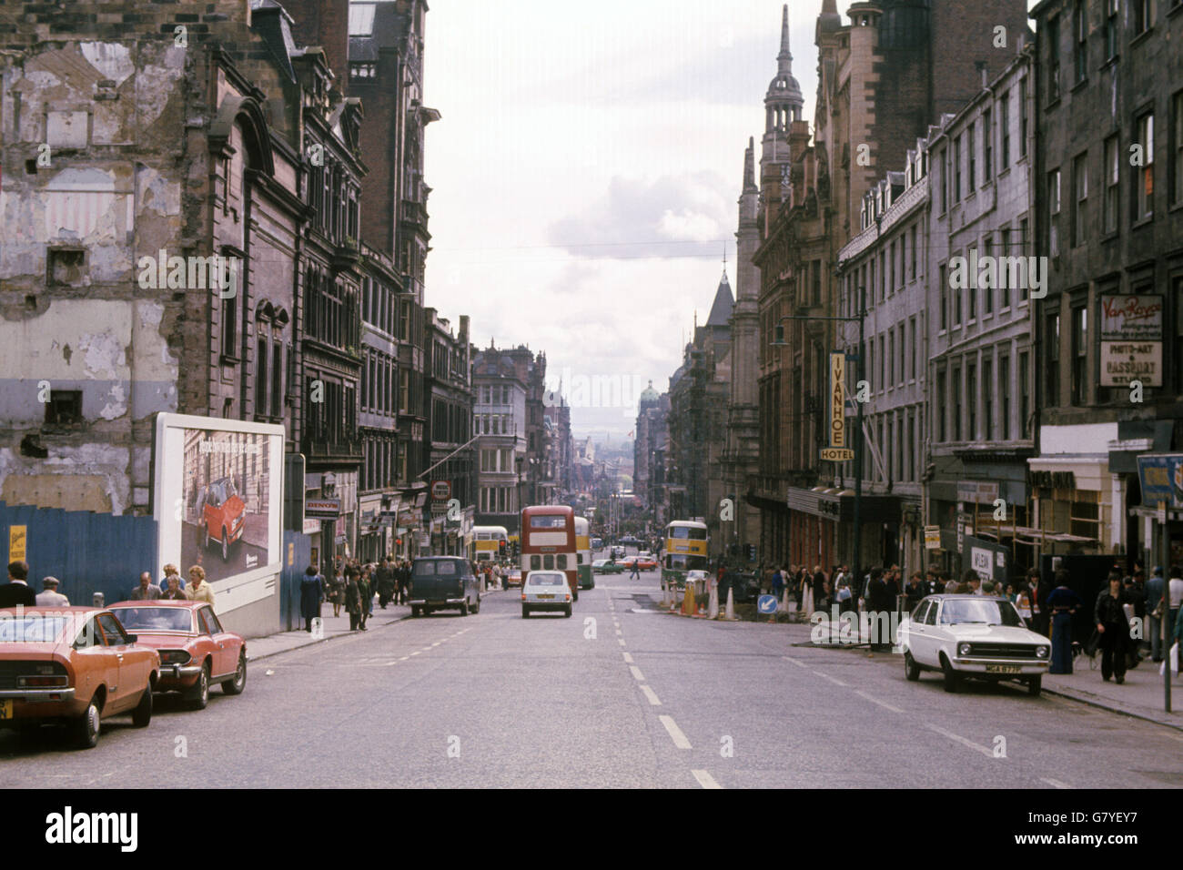 Glasgow. Buchanan Street in Glasgow. Stockfoto