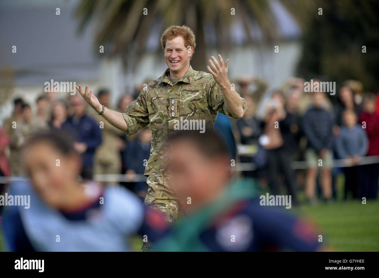 Prinz Harry Besuch in Neuseeland - Tag fünf Stockfoto