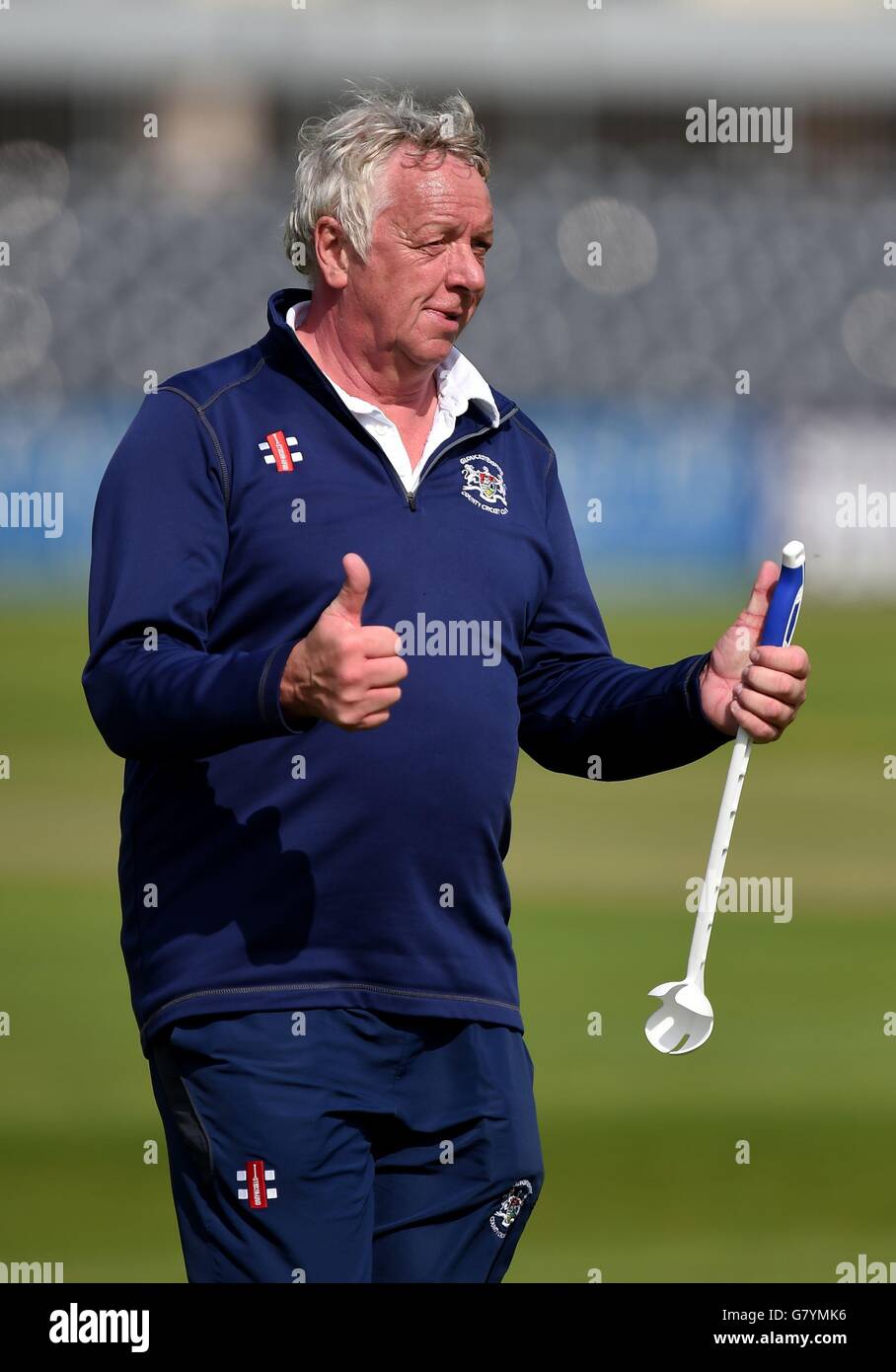 Middlesex-Cheftrainer Richard Scott vor dem NatWest T20 Blast-Spiel auf dem County Cricket Ground, Bristol. Stockfoto