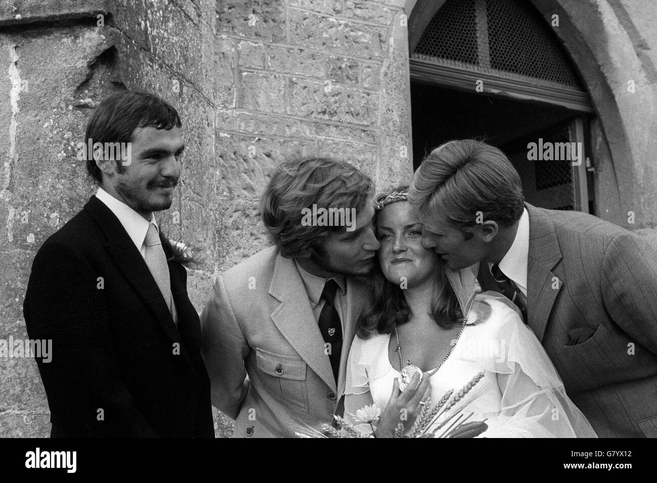 News - Hochzeit Tag - Danny Nachtigall und Elizabeth Smith - St. Maria Magdalena Kirche Stockfoto