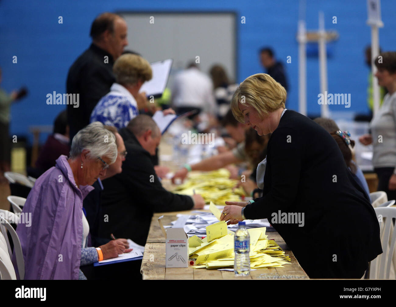 Erklärung von Parlamentswahlen 2015 - 7. Mai Stockfoto