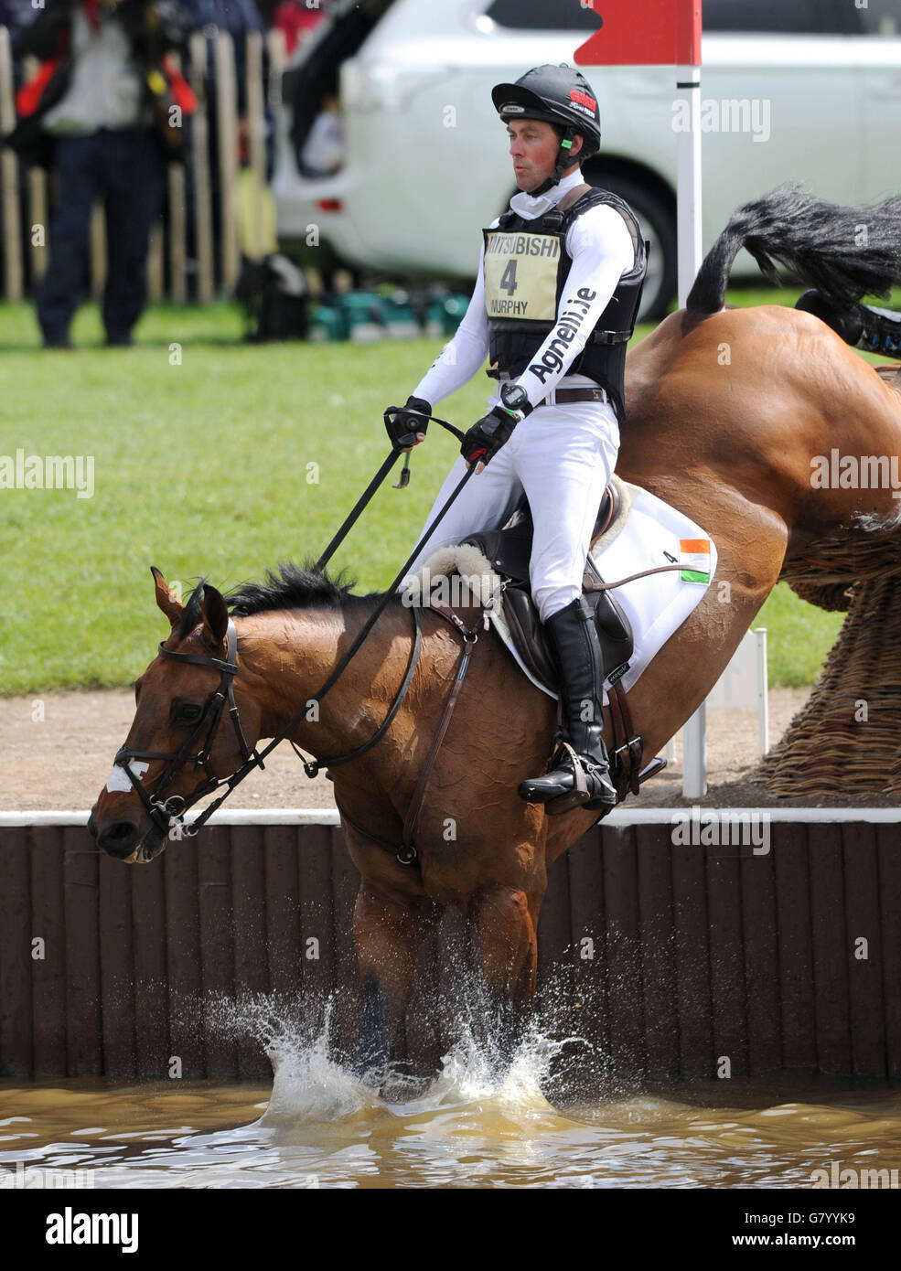 Reiten - Badminton Pferdetrials 2015 - Tag Vier - Badminton. Der Irre Joseph Murphy reitet am vierten Tag der Badminton Horse Trials, Badminton, Sportsfield Othello. Stockfoto