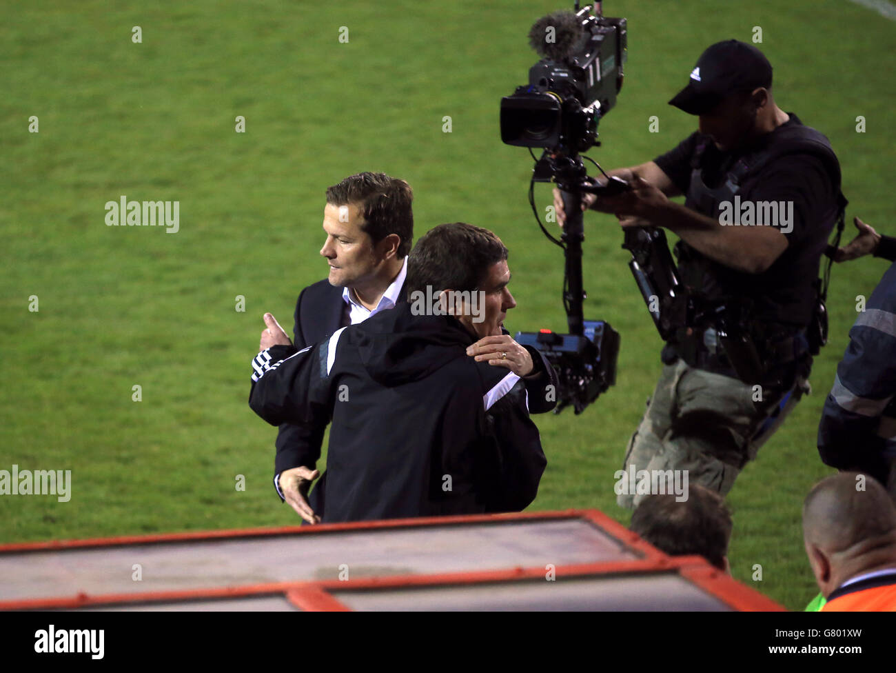 Fußball - Himmel Bet League One - Play Off - Rückspiel - Swindon Town gegen Sheffield United - County Ground Stockfoto