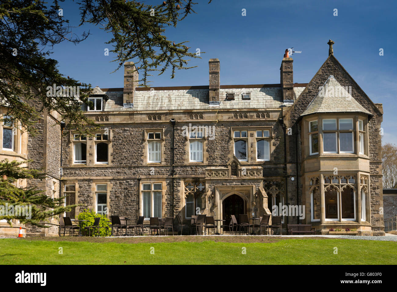 UK, Cumbria, Kendal, Levens, The Villa, Landhaushotel im ehemaligen Kloster und Rückzug Stockfoto