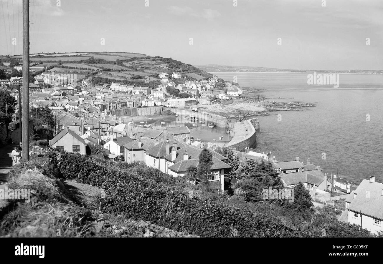 Ein Blick auf Mousehole in Cornwall. Stockfoto