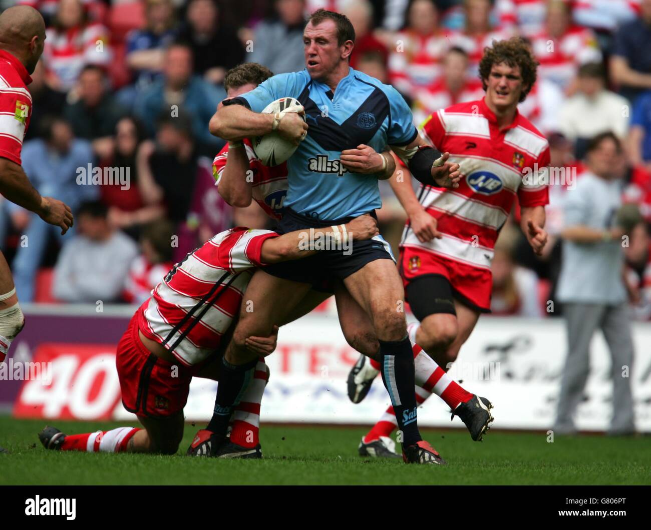 Rugby League - Engage Super League - Wigan Warriors V St Helens - JJB Stadium Stockfoto