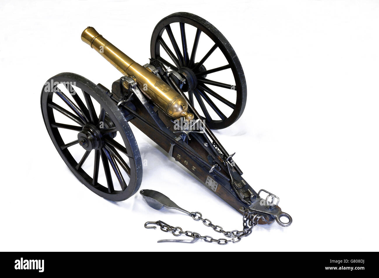 National Historical Museum der Artillerie Kanone Modell 1818 Piemont Stockfoto