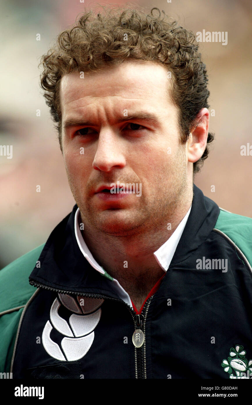 Rugby-Union - RBS 6 Nations Championship 2005 - Irland / Frankreich - Lansdowne Road Stockfoto