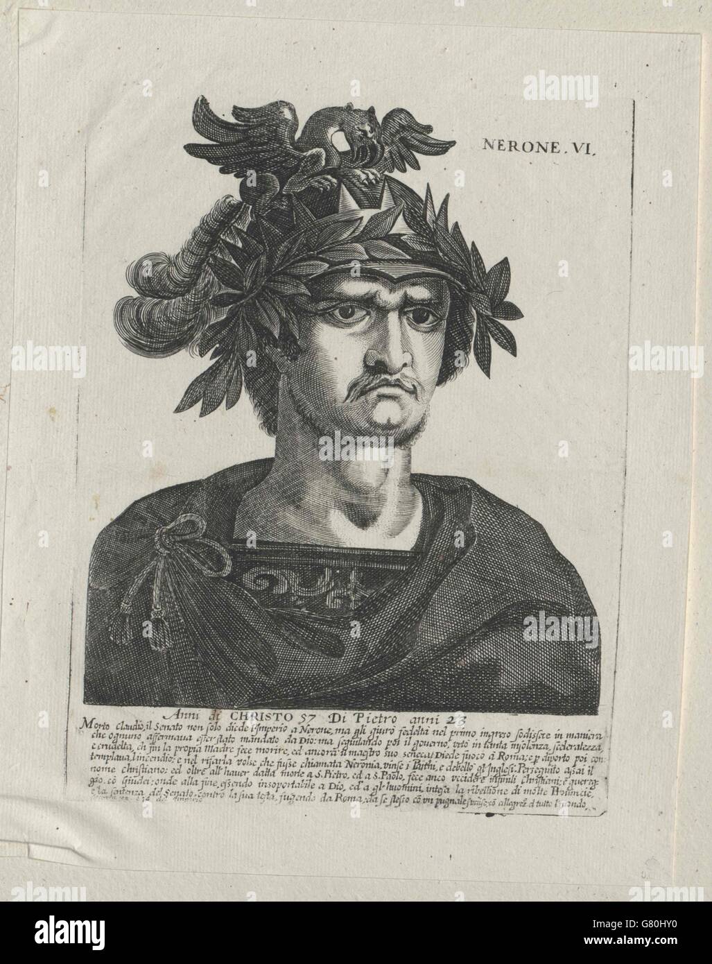 Nero, Römischer Kaiser Stockfoto