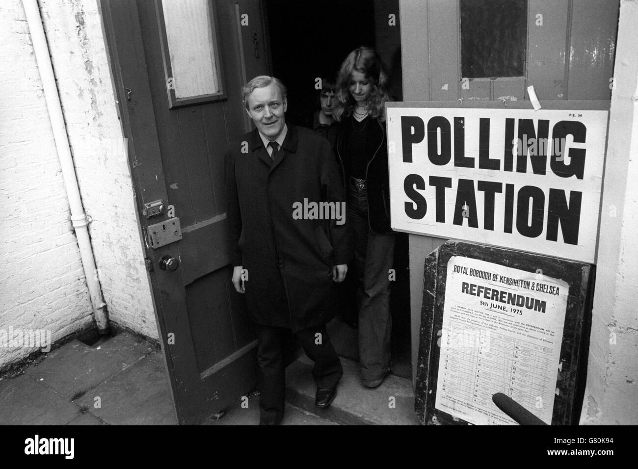 Politik - europäisches Referendum - Volksabstimmung über den gemeinsamen Markt - Anthony Wedgwood Benn - London Stockfoto