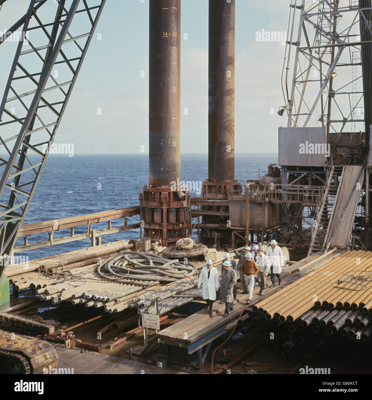 Industrie - Meer Gem Bohrinsel - Nordsee Stockfoto