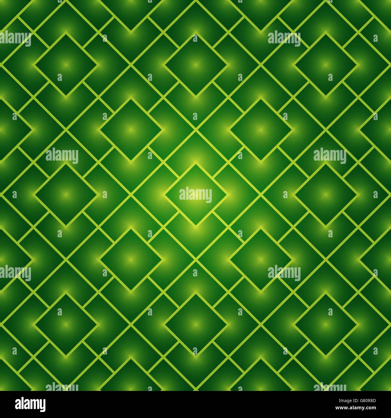 Abstrakte Vector Hintergrund der grünen Quadrate nahtlose Muster Stock Vektor