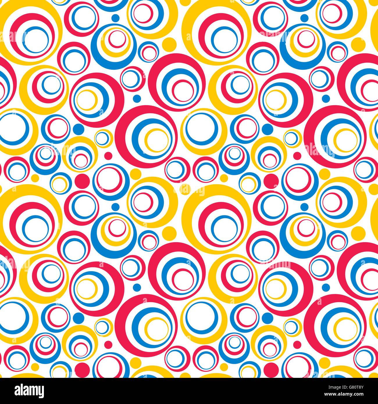 Abstrakte Vector Hintergrund der bunten Kreise Seamless Pattern Stock Vektor
