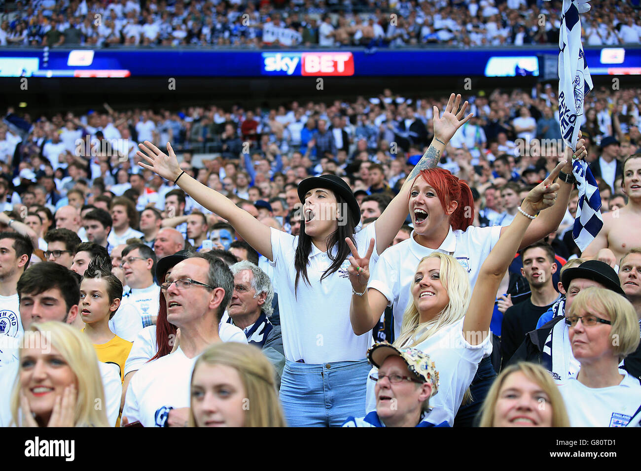 Fußball - Himmel Bet League One - Play Off - Finale - Preston North End V Swindon Town - Wembley-Stadion Stockfoto