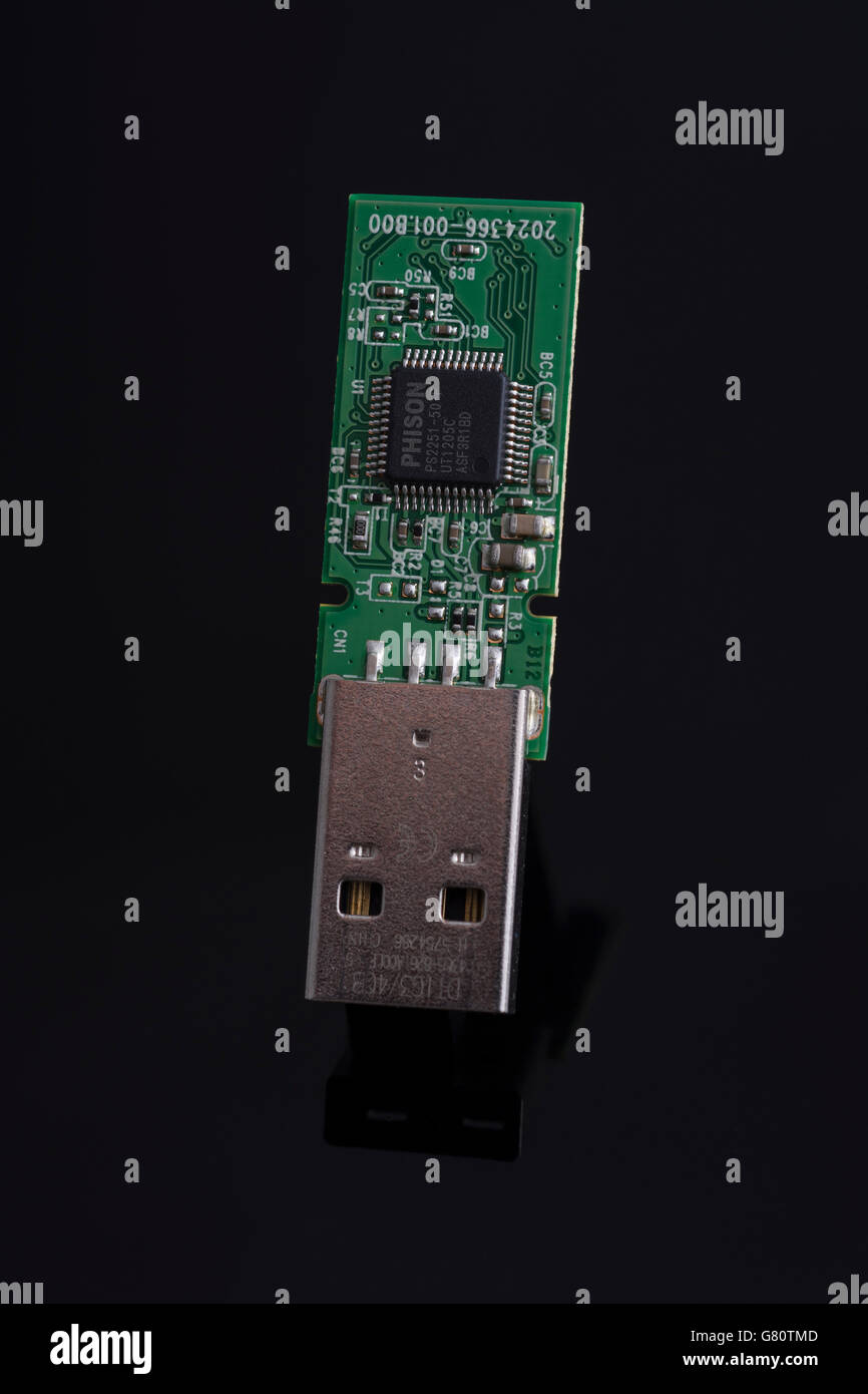 Computerspeicher / Technologiekonzept. Metapher-persönliche Daten, Elektronik/Computerspeicher. USB-Flash-Laufwerk/Memory Stick. Stockfoto