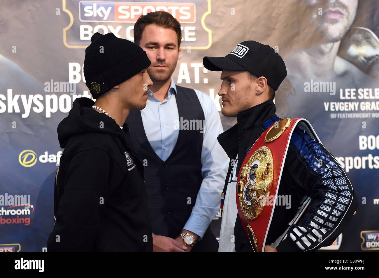 Boxen - Frankie Gavin und Kell Brook Pressekonferenz - Glazers Halle Stockfoto