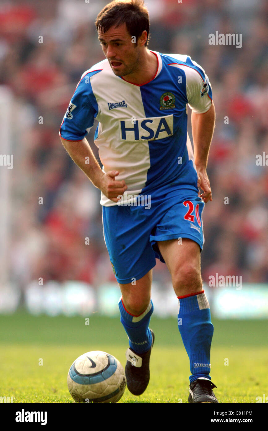 Fußball - FA Barclays Premiership - Manchester United gegen Blackburn Rovers - Old Trafford Stockfoto