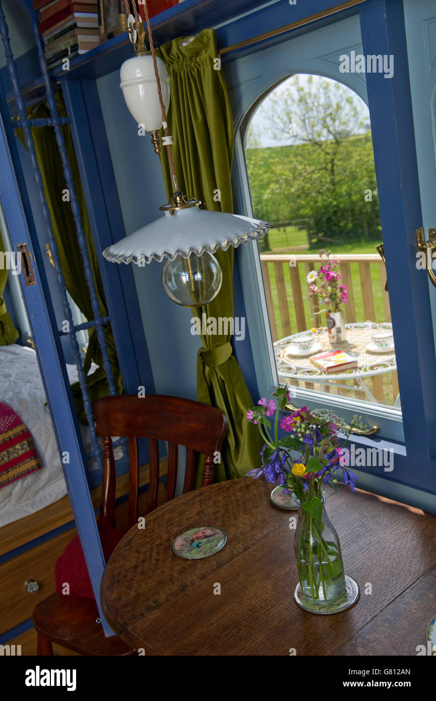 Ein Sommerhaus im Stil eines viktorianischen Zinn Wohnung Kapelle im lanreath, Cornwall, UK von Babs und Paul slocombe als Ferienwohnung. Stockfoto