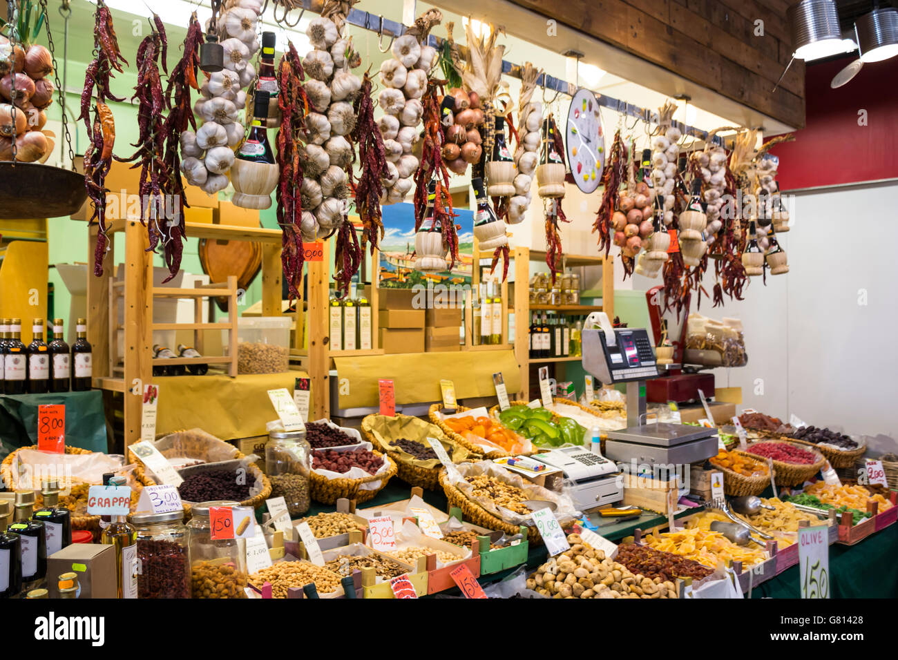 Mercato Centrale (Central Market), Florenz, Italien Stockfoto