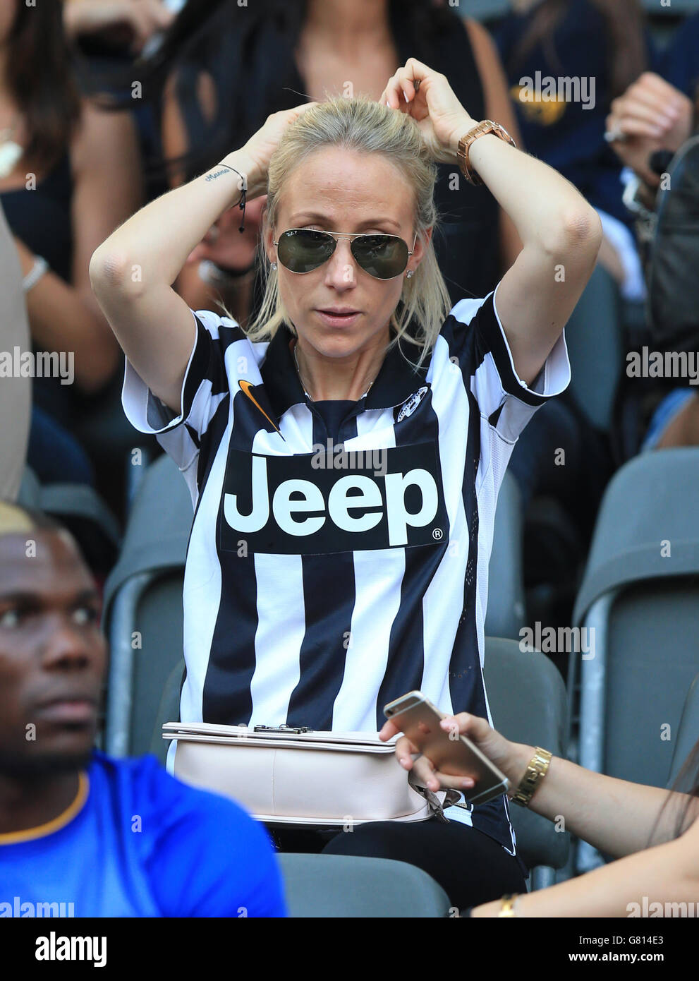 Patrice evra and wife sandra evra Fotos und Bildmaterial in hoher