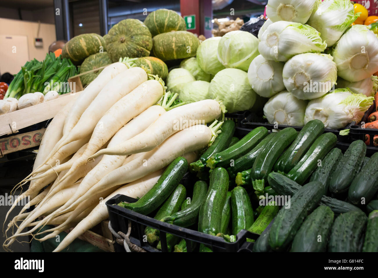 Mercato Centrale (Central Market), Florenz, Italien Stockfoto