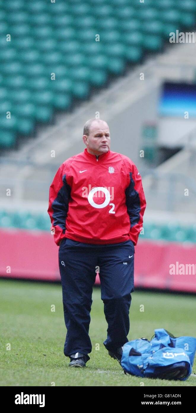 Rugby-Union - RBS 6 Nations Championship 2005 - England V Italien - England-Training - Twickenham Stockfoto