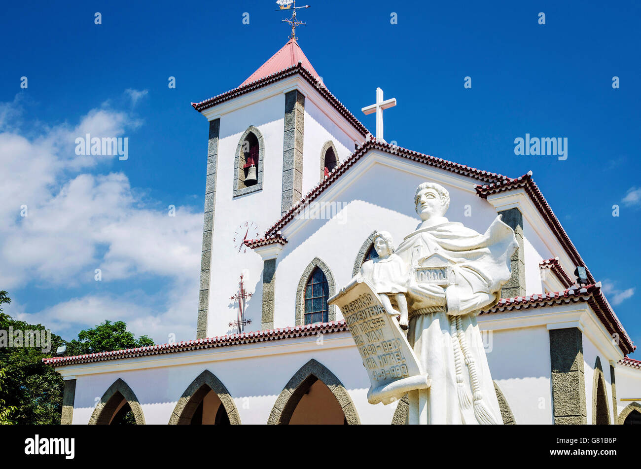 portugiesischen christlichen katholischen Kirche Wahrzeichen in zentralen Dili Stadt Osttimors Stockfoto