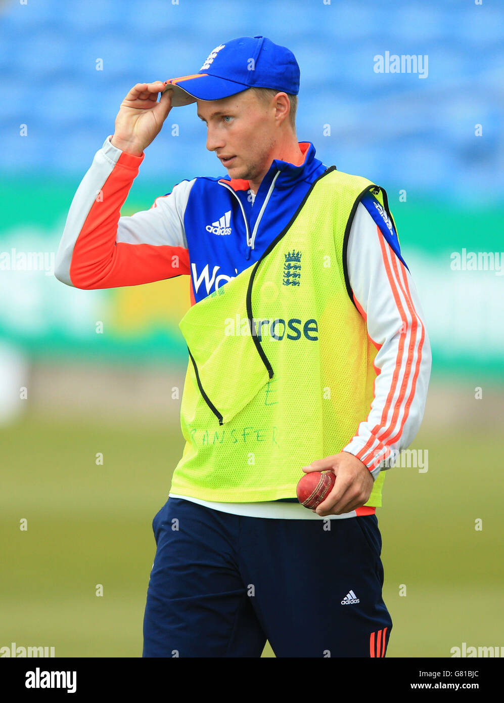 Cricket - zweites Investec-Testspiel - England gegen Neuseeland - England Nets und Pressekonferenz - Tag zwei - Headingley. Joe Root während der Nets-Session in Headingley, Leeds. Stockfoto