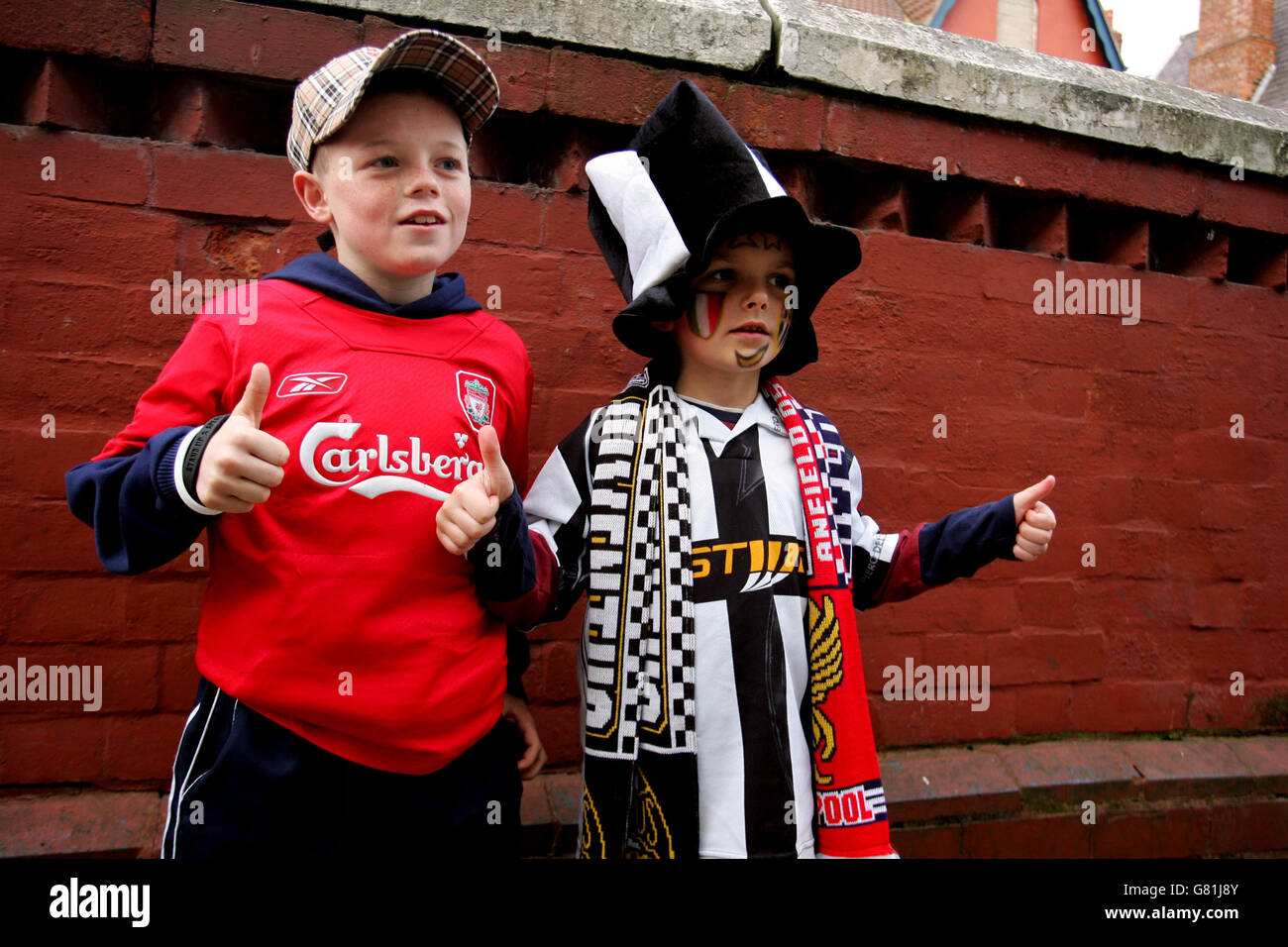 Fußball - UEFA Champions League - Viertel-Final - Hinspiel - Liverpool V Juventus - Anfield Road Stockfoto