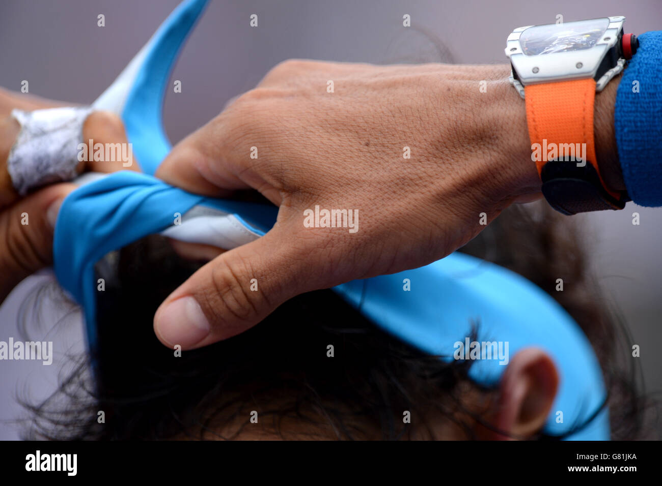 Tennis - French Open 2015 - Tag drei - Roland Garros Stockfoto