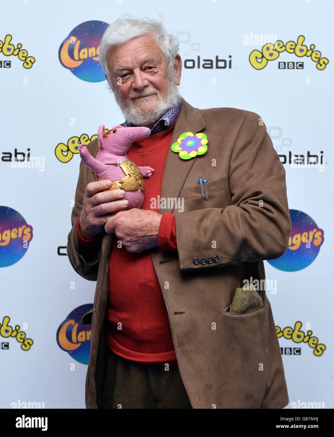 Peter Firmin nimmt an der Vorstellung der neuen Clangers-Serie im Ham Yard Hotel in London Teil. DRÜCKEN Sie VERBANDSFOTO. Bilddatum: Samstag, 30. Mai 2015. Bildnachweis sollte lauten: Hannah McKay/PA Wire Stockfoto