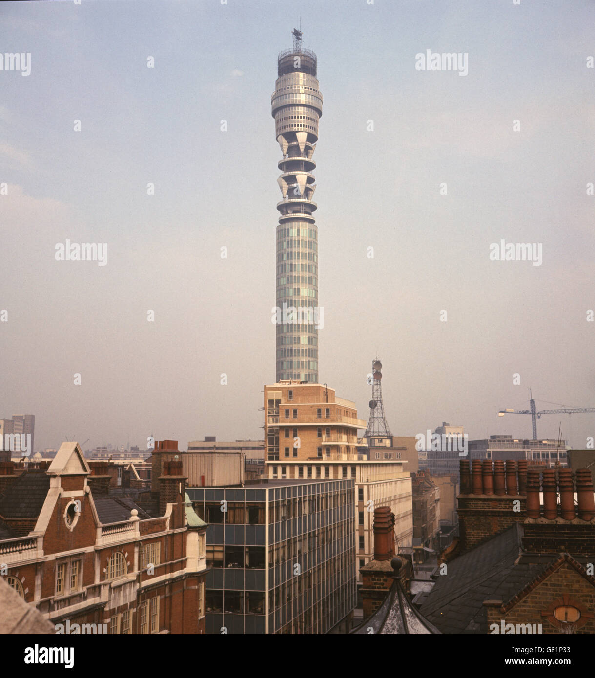 Gebäude und Wahrzeichen - der Post Office Tower - London Stockfoto