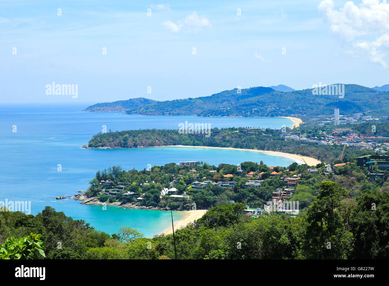 Landschaft aus Sicht von Phuket, Phuket Süden von Thailand. Stockfoto