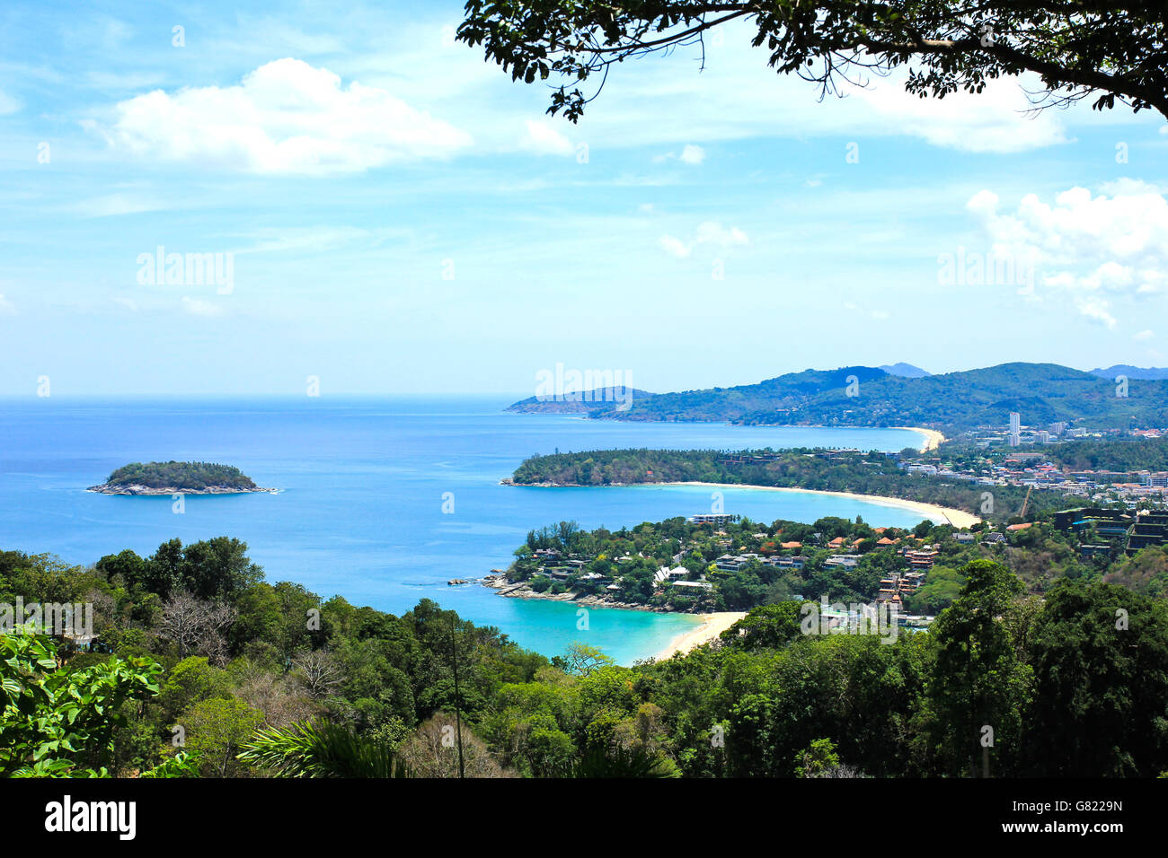 Landschaft aus Sicht von Phuket, Phuket Süden von Thailand. Stockfoto