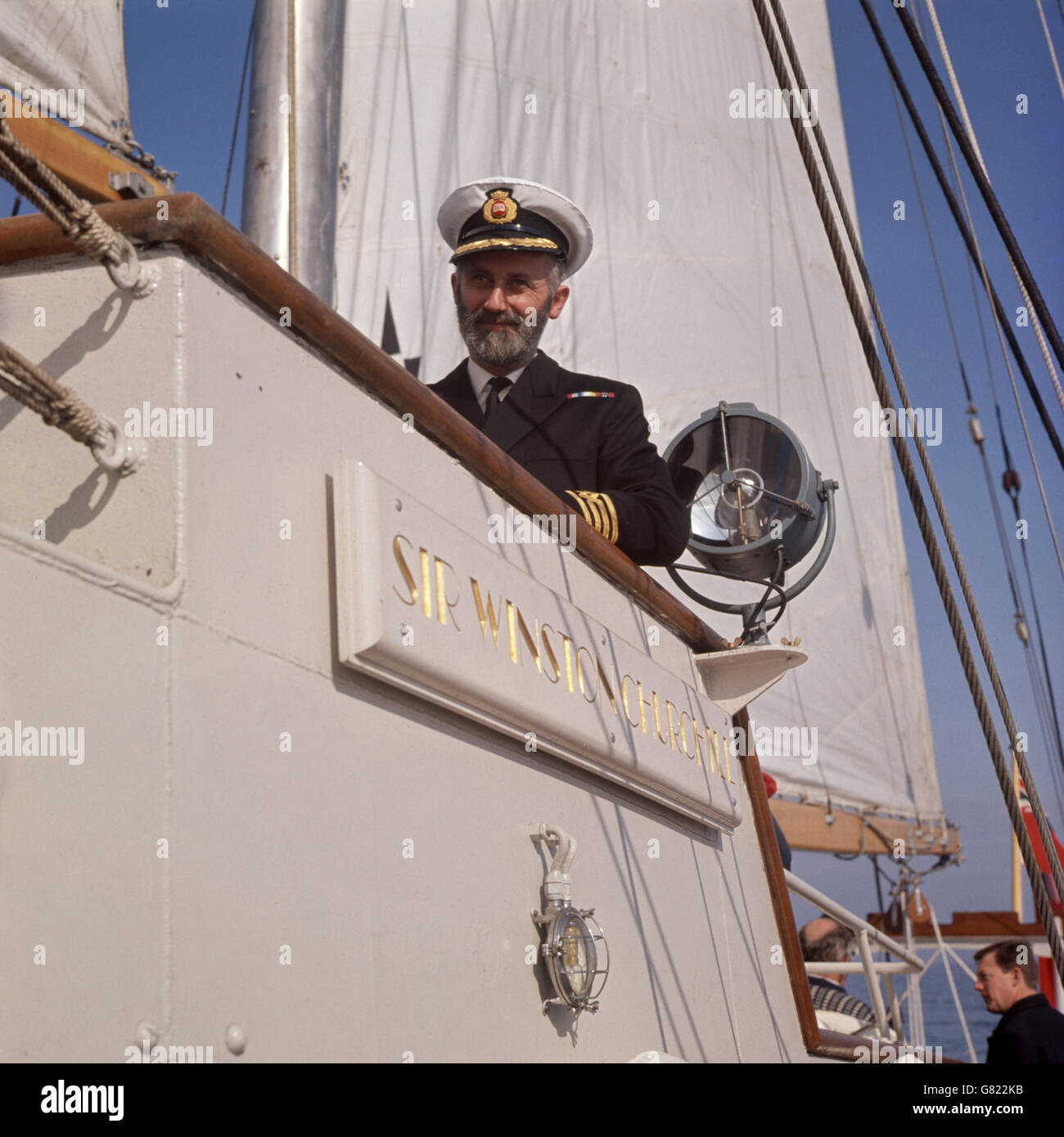 Freizeit - Training Schiff "Sir Winston Churchill - Rumpf Stockfoto