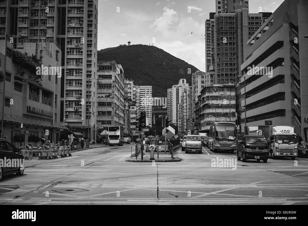 27. Juni 2016 Reisen in Sham Shui Po, Hong Kong - die berühmten Straßenmarkt und Altstadt Stockfoto