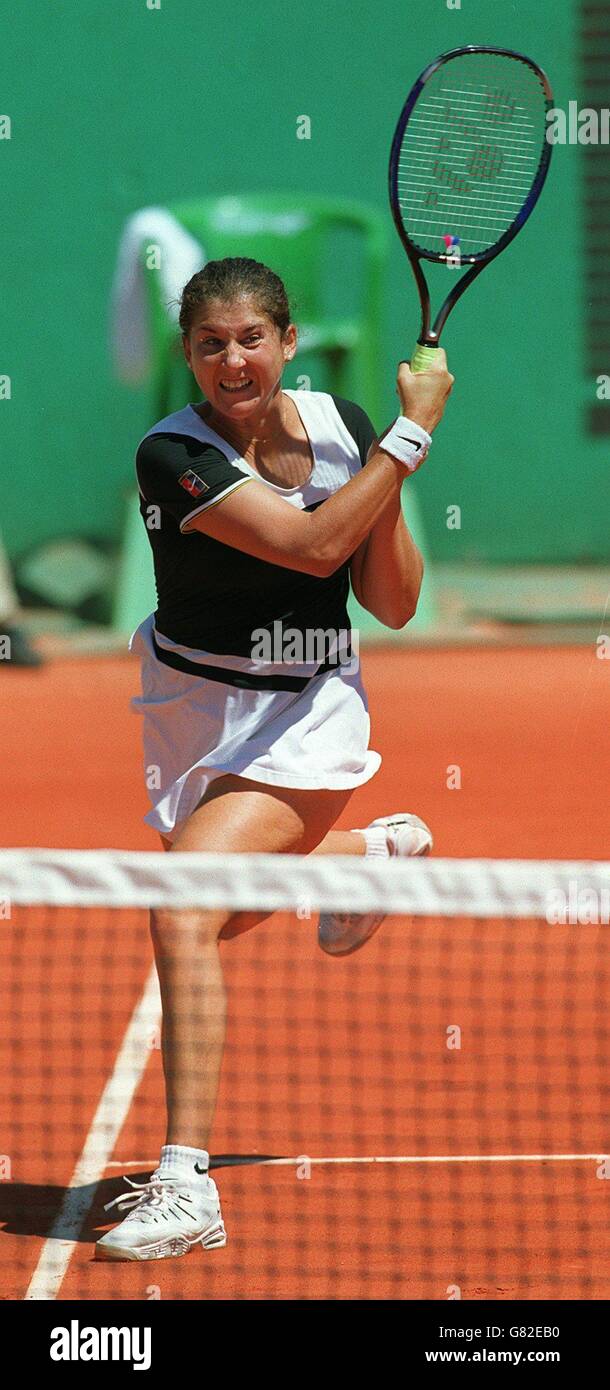 Tennis. French Open Tennis. Monica Seles, USA Stockfoto