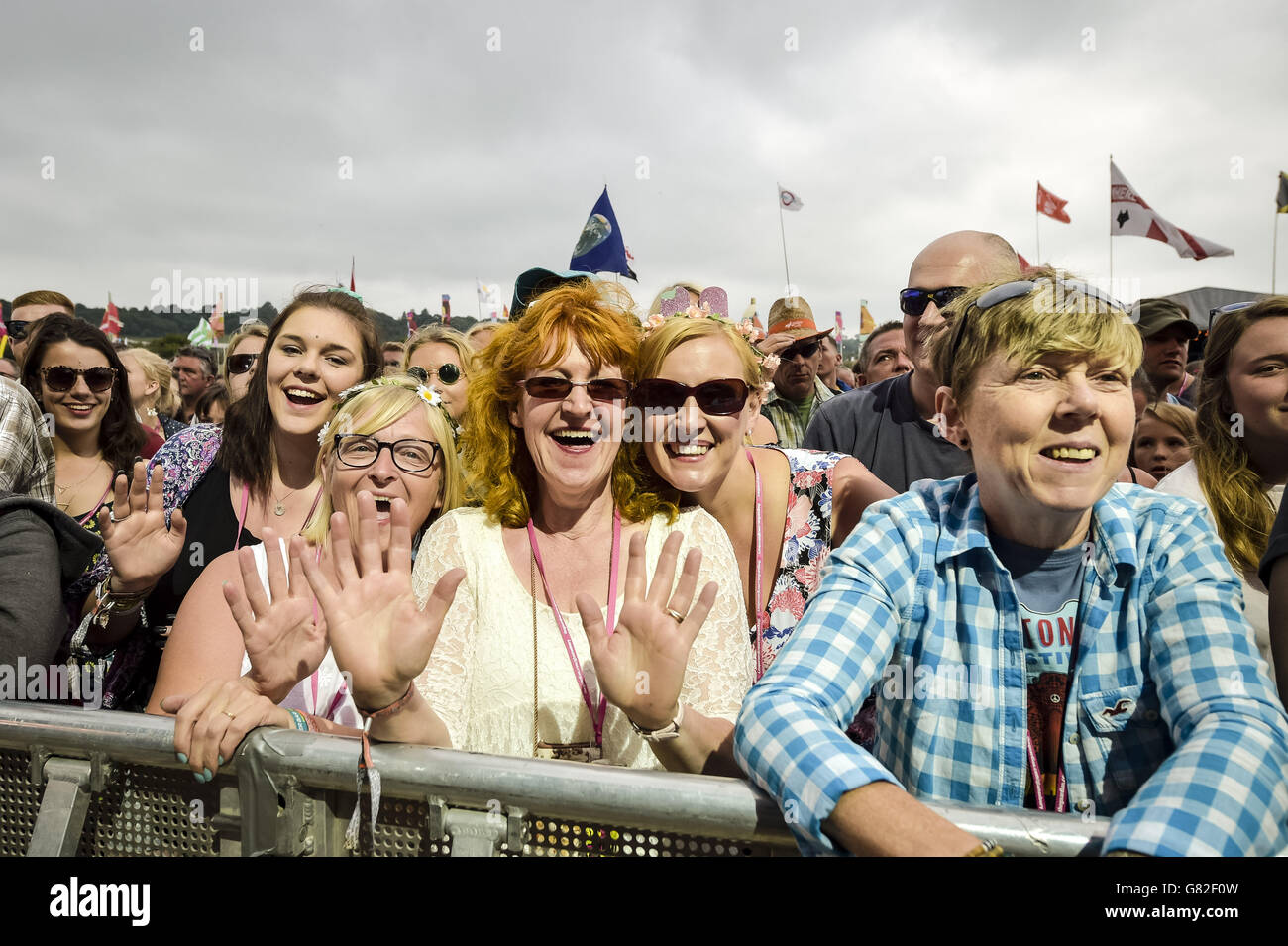 Glastonbury Festival 2015 - Tag 1 Stockfoto